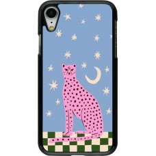iPhone XR Case Hülle - Pink leopard with stars 2026