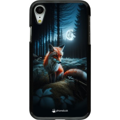 iPhone XR Case Hülle - Fuchs Mond Wald