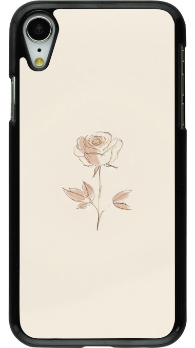 iPhone XR Case Hülle - Rosa Sand Minimalistisch