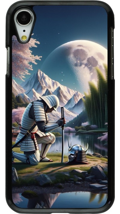 Coque iPhone XR - Samurai Katana Lune