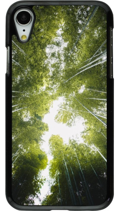 iPhone XR Case Hülle - Spring 23 forest blue sky