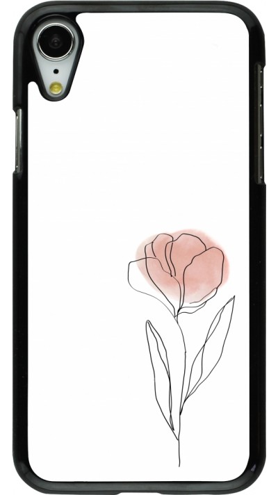 iPhone XR Case Hülle - Spring 23 minimalist flower