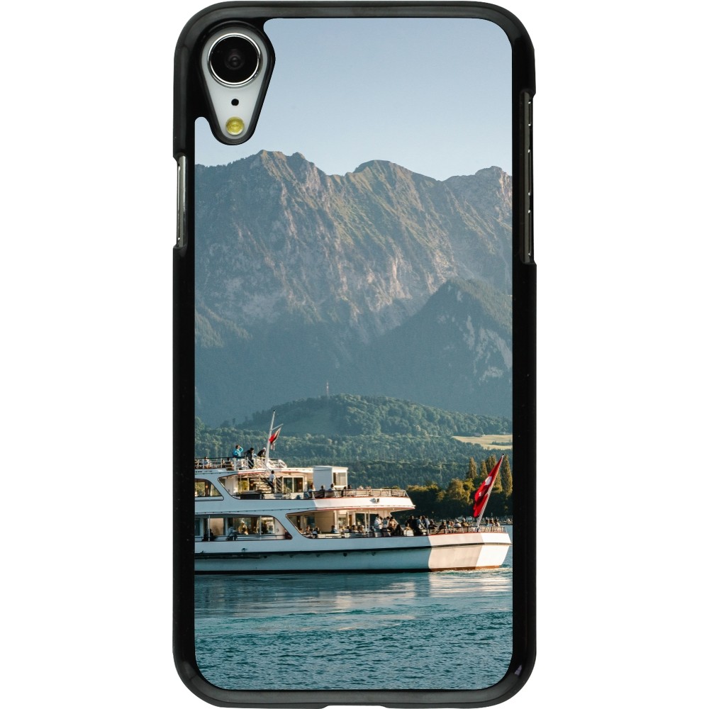 iPhone XR Case Hülle -  Nationalfeiertag Schweiz Bateau Leman