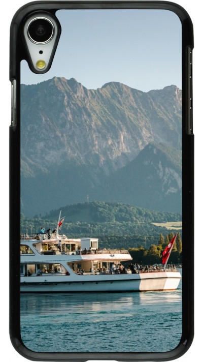 iPhone XR Case Hülle -  Nationalfeiertag Schweiz Bateau Leman