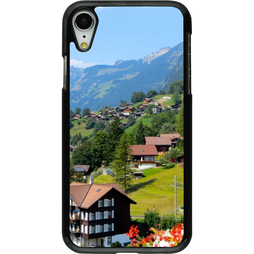 iPhone XR Case Hülle -  Nationalfeiertag Schweiz Landschaft