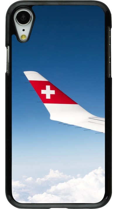 iPhone XR Case Hülle -  Schweizer Nationalfeiertag Sky Swiss Flag