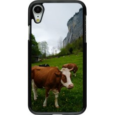 iPhone XR Case Hülle -  Nationalfeiertag Schweiz Kühe