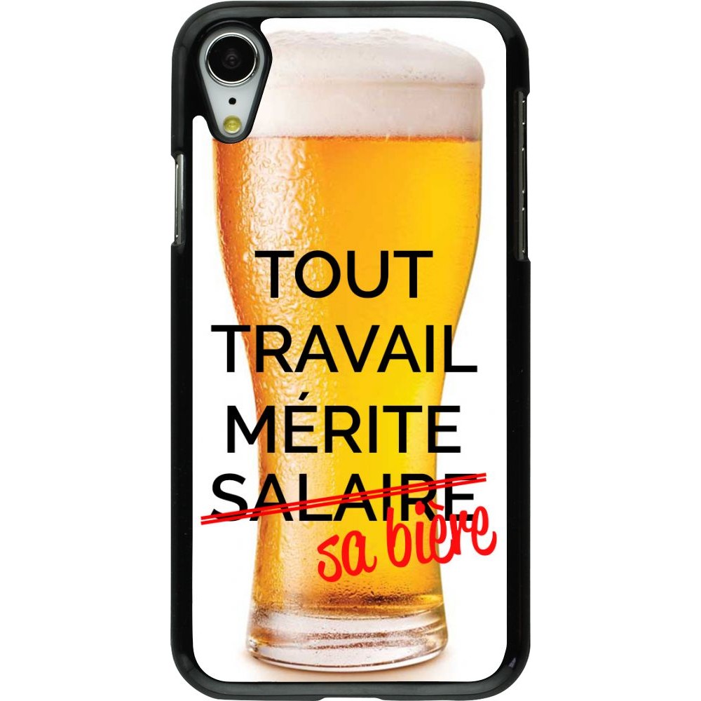 Coque iPhone XR - Tout travail mérite sa bière