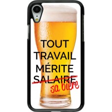 Coque iPhone XR - Tout travail mérite sa bière