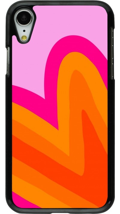 Coque iPhone XR - Valentine 2024 heart gradient