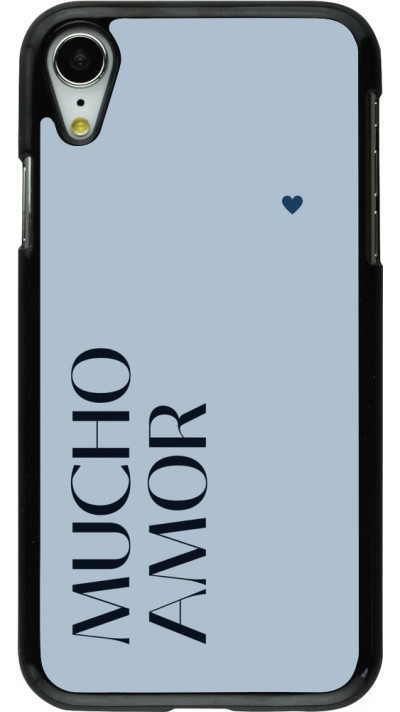 Coque iPhone XR - Valentine 2024 mucho amor azul