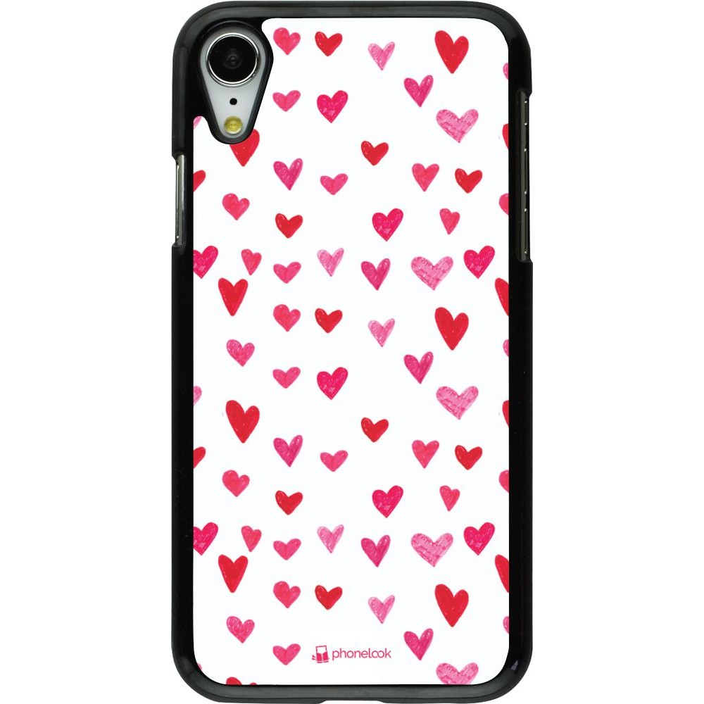 Coque iPhone XR - Valentine 2022 Many pink hearts