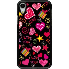 iPhone XR Case Hülle - Valentine 2023 love symbols