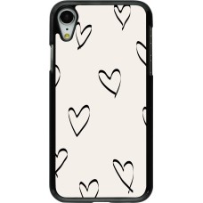 iPhone XR Case Hülle - Valentine 2023 minimalist hearts