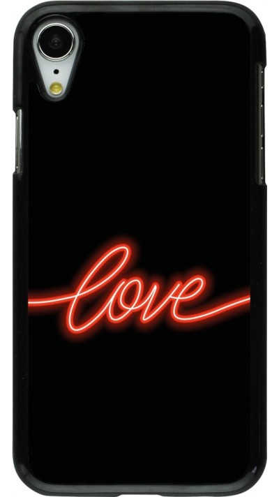 iPhone XR Case Hülle - Valentine 2023 neon love