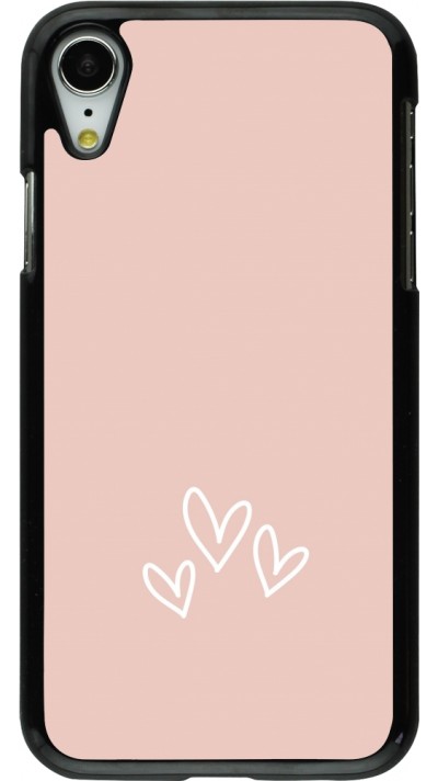 iPhone XR Case Hülle - Valentine 2023 three minimalist hearts