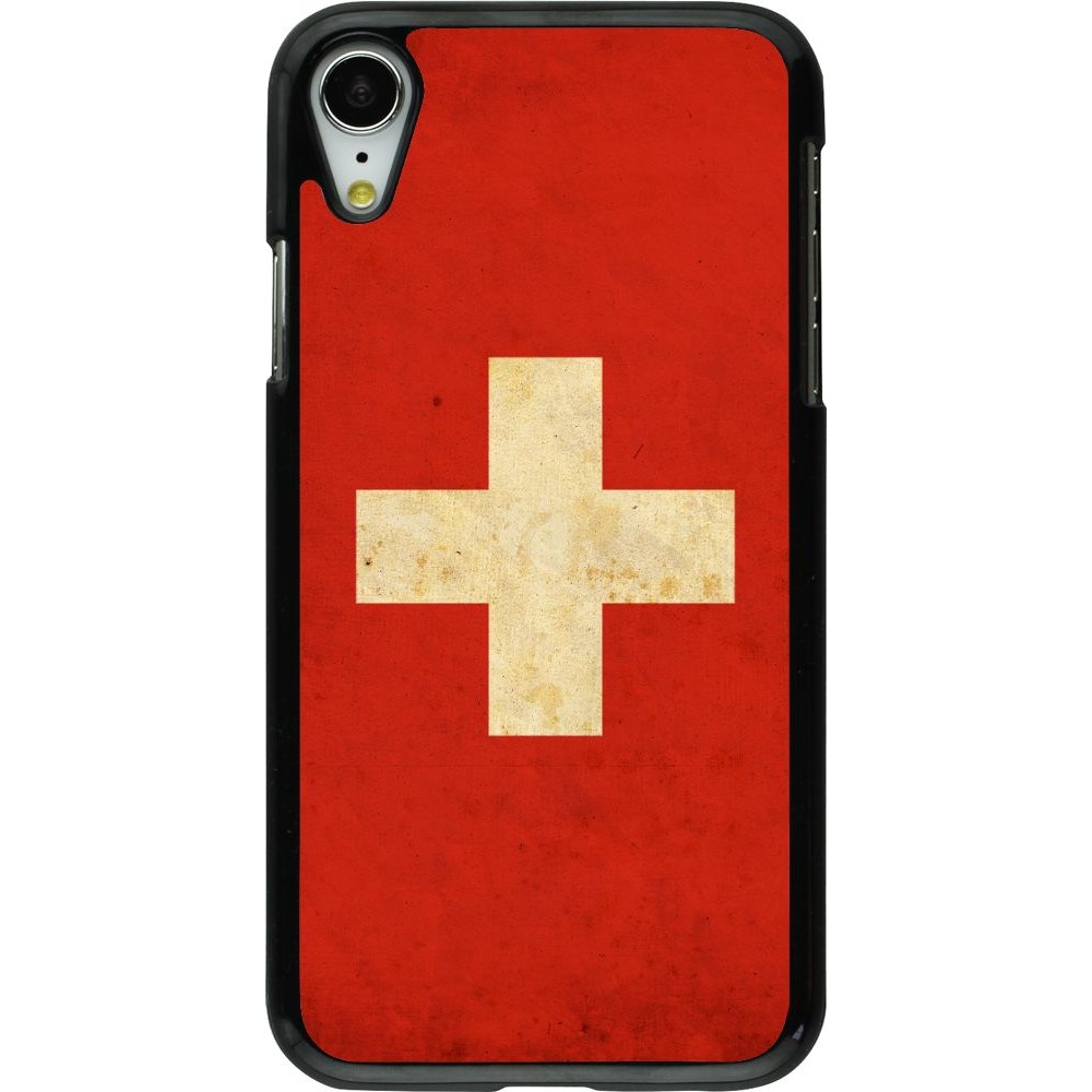 Coque iPhone XR - Vintage Flag SWISS