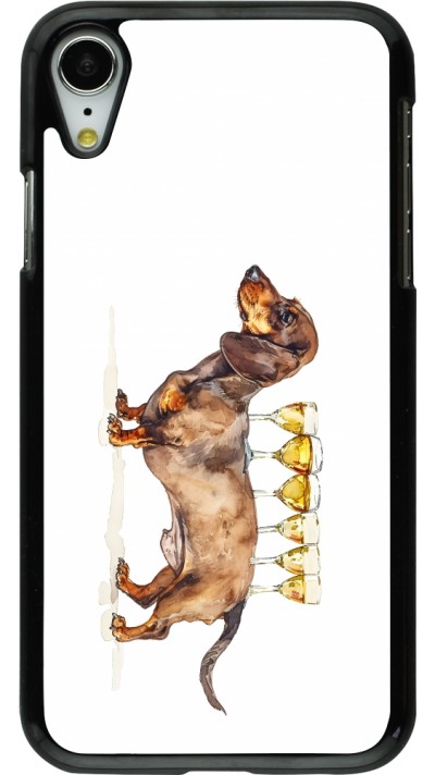 Coque iPhone XR - Wine Teckel