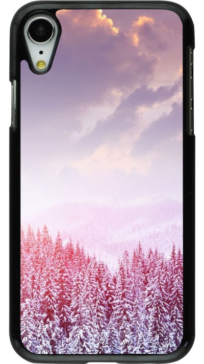 Coque iPhone XR - Winter 22 Pink Forest
