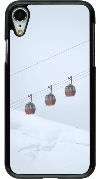 iPhone XR Case Hülle - Winter 22 ski lift