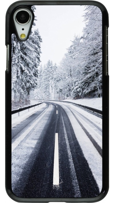 iPhone XR Case Hülle - Winter 22 Snowy Road