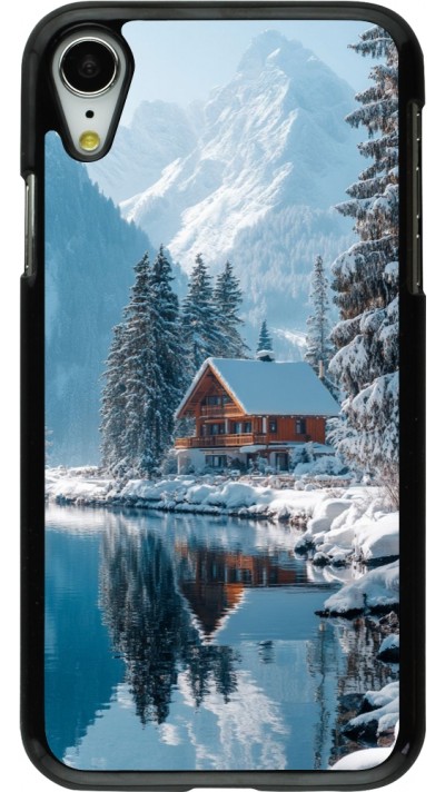 Coque iPhone XR - Winter 25 Winter house forest day
