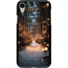 Coque iPhone XR - Winter 25 Winter snowy road