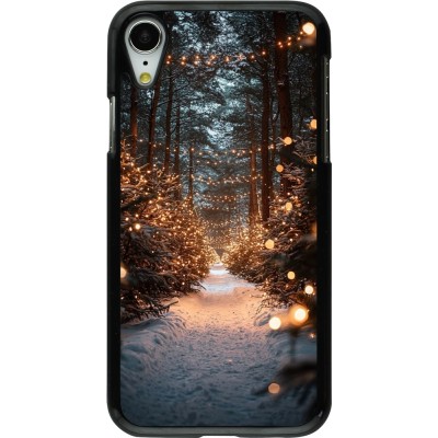 iPhone XR Case Hülle - Winter 25 Winter snowy road
