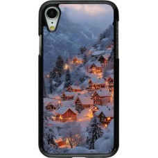 Coque iPhone XR - Winter 25 Winter snowy village