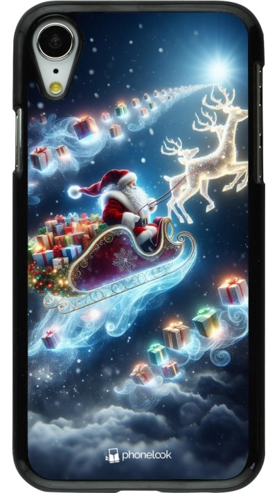 Coque iPhone XR - Noël 2023 Père Noël enchanté