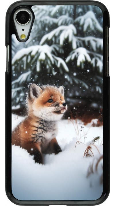 iPhone XR Case Hülle - Weihnachten 2023 Fuechslein Tanne