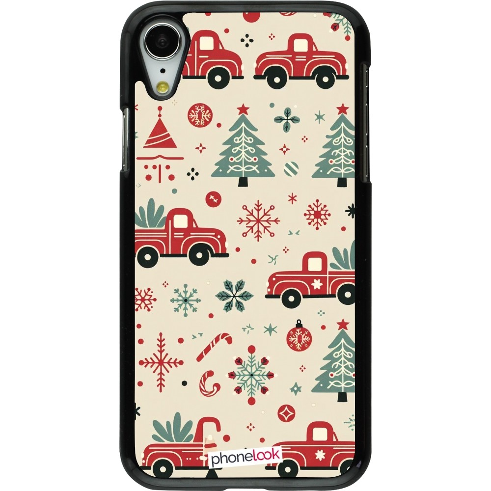 iPhone XR Case Hülle - Weihnachten 2024 Lkw Tanne