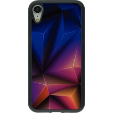 Hülle iPhone XR - Silikon schwarz Abstract Triangles 