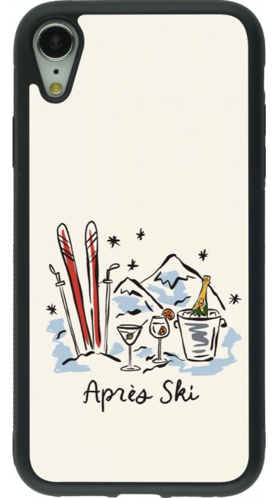 Coque iPhone XR - Silicone rigide noir After the sky 2026