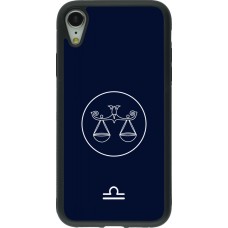iPhone XR Case Hülle - Silikon schwarz Astrologie Waage