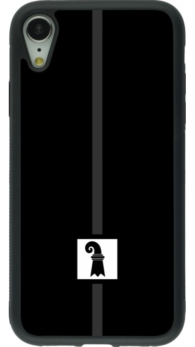 iPhone XR Case Hülle - Silikon schwarz Kanton BS schwarz