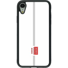 Coque iPhone XR - Silicone rigide noir Canton VS blanc