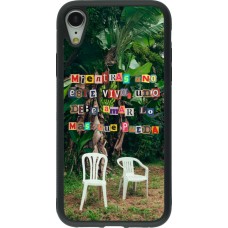 Coque iPhone XR - Silicone rigide noir Chairs DTMF