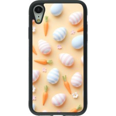Coque iPhone XR - Silicone rigide noir Easter 2026 Pattern Easter