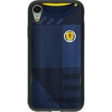 iPhone XR Case Hülle - Silikon schwarz Schottland personalisierbares Fussballtrikot
