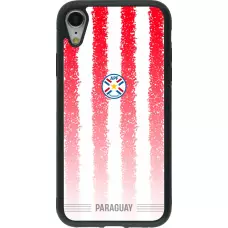 iPhone XR Case Hülle - Silikon schwarz Paraguay 2026 personalisierbares Fussballtrikot