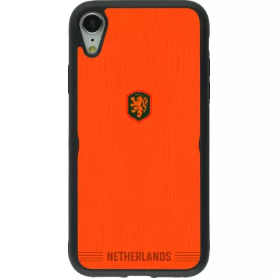 iPhone XR Case Hülle - Silikon schwarz Niederlande 2026 personalisierbares Fussballtrikot