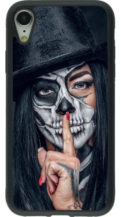 Coque iPhone XR - Silicone rigide noir Halloween 18 19