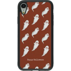 iPhone XR Case Hülle - Silikon schwarz Halloween 2025 Pattern of ghosts
