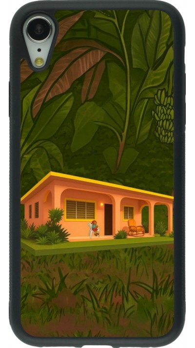 Coque iPhone XR - Silicone rigide noir Benitos house DTMF