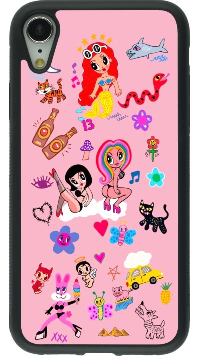 Coque iPhone XR - Silicone rigide noir Karol G La Bichota Manana Sera Bonito