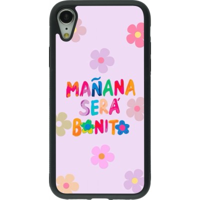 Coque iPhone XR - Silicone rigide noir Karol G Manana sera bonito