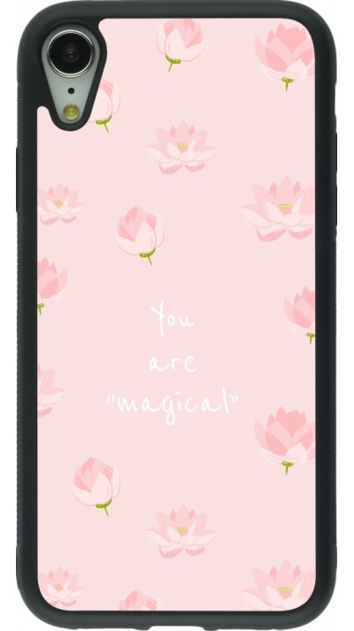 Coque iPhone XR - Silicone rigide noir Mom 2023 your are magical