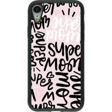 iPhone XR Case Hülle - Silikon schwarz Mom 2024 Super mom