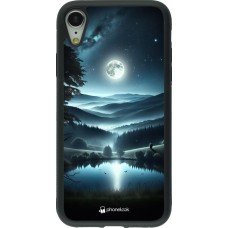 iPhone XR Case Hülle - Silikon schwarz Ansicht des Nachthimmels